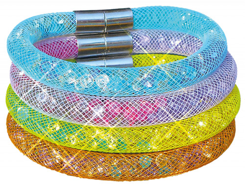Glitzerarmbändchen bastelset - glitzerarmbändchen,