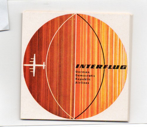 Interflug kofferaufkleber - interflug,