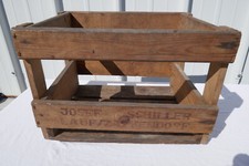 alte Bierkiste Holz Josef Schiller Lauf Zapfendorf Bierkasten  Biertragerl rar 1