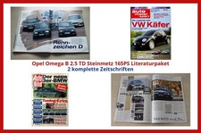 Opel Omega B 2.5 TD Steinmetz 165PS Literaturpaket - 2 komplette Zeitschriften