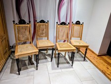 4 antike Stühle mit Wiener