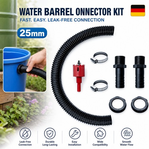Regentonnen verbinder set 50cm - regentonnen,