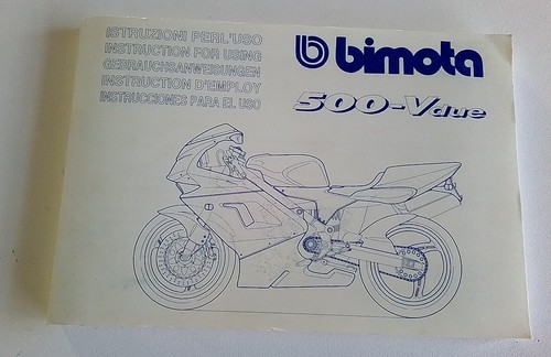 Bedienungsanleitung bimota 500 - bimota,