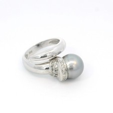 Damenring, Goldring mit Perle