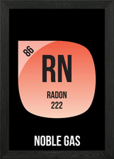 Radon gerahmtes wandbild - radon,