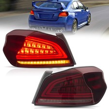 Paar VLAND Rot LED Rückleuchten Für Subaru WRX STI 15-21 Gelb Dynamic Blinker