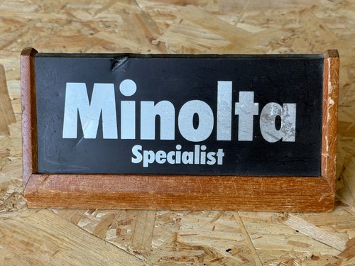 Minolta holz händlerdisplay - minolta,