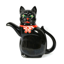 Katze seltene art déco Kanne A-9