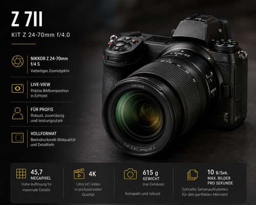 Nikon 7ii kit 70 - z, z
