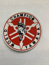 Alter World Champion Yamaha Aufkleber  6,5 cm Durchmesser