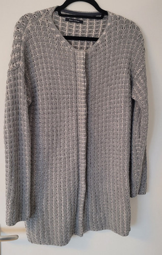 Damen strickmantel grau - strickmantel,