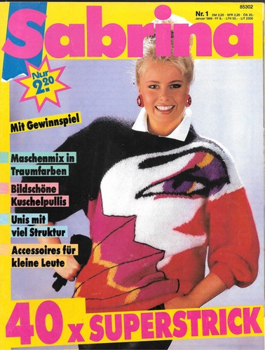 Strickheft sabrina 1989 - strickheft, 01/1989