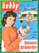 hobby Magazin der Technik - Nr. 2 Februar 1960 - NSU Wankel Motor - Zündapp Ad