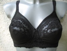 Triumph Classics Delia N 75 - 100 Cup B - E BH ohne Bügel Baumwolle Schwarz