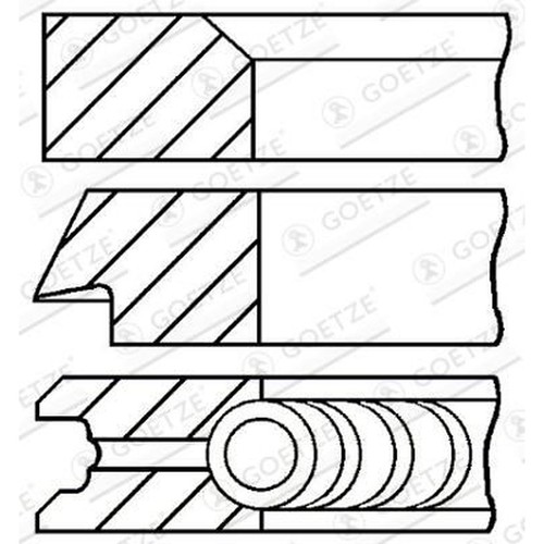 Goetze engine 203100 00 - goetze, 08-203100-00