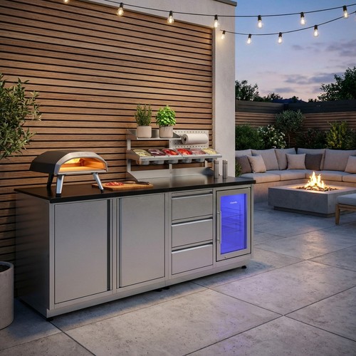 Outdoor pizzastation - pizzastation,