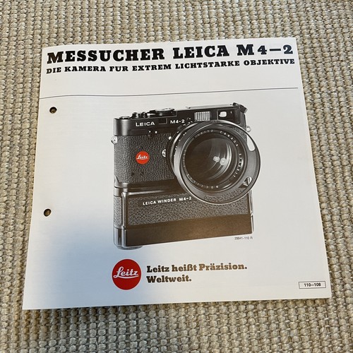 Leitz leica original prospekt - leitz,