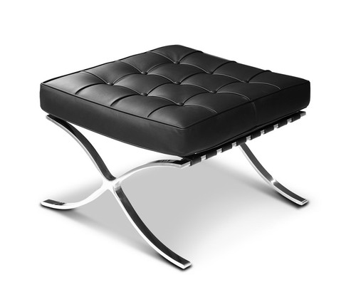 Leder fußhocker - leder,
