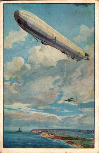 Zeppelin luftschiff - ak,