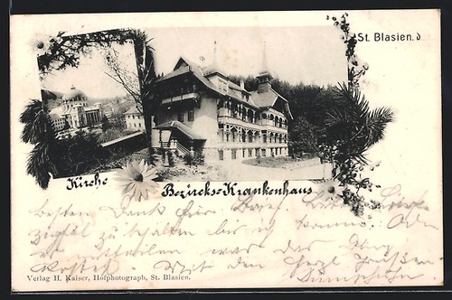 Blasien ansichtskarte - blasien,,