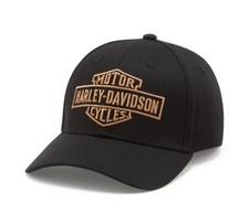 Harley-Davidson Cap Workwear Softail Stretch Fit, Schwarz, Baseball Cap