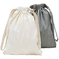 2 Leinen Look Packbeutel -