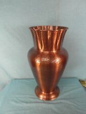 Bodenvase Riesig Kupfer Solide Antik Wabe Motiv um 1970 Schirmständer Vase 12c4