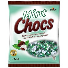 (6,24€/1kg) Storck Mint Chocs Pfefferminz Bonbons 425g Beutel