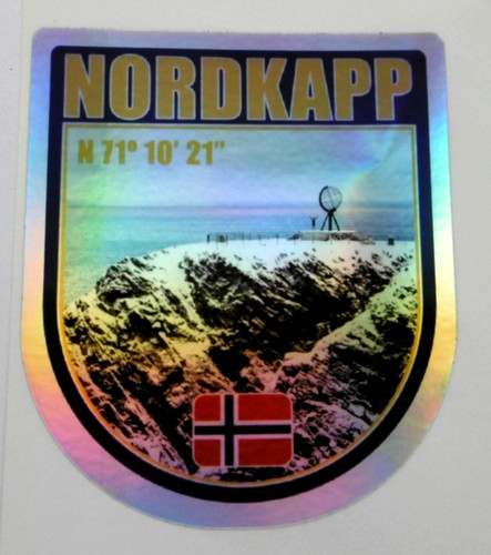 Souvenir aufkleber nordkapp - souvenir-aufkleber,