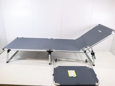 Brunner Malibu Sonnenliege grau Gartenliege Campingliege