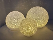 3er Set LED Kugeln Beleuchtung