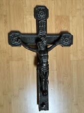 altes schweres Kruzifix Jesus Christus Korpus Bronze Höhe ca. 45cm, ca. 4,6kg