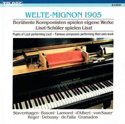 Welte mignon 1905 liszt - -,