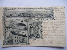 AK Großmonra Kölleda Panorama Kirche Gasthaus