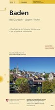 215t baden wanderkarte - baden, wanderkarte: