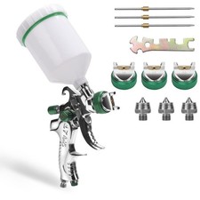 Mini HVLP Lackierpistole 3 Düse Spritzpistole für Autolack und Airbrush