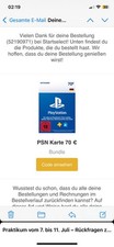 70 € PlayStation Guthaben – unbenutzte PSN Codes (50 + 20)
