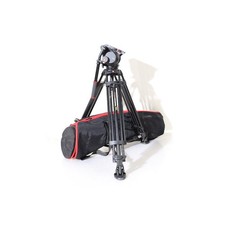 Manfrotto MA 545B Pro Videostativ + MA 509HD Pro Videoneiger - Stativ Set 