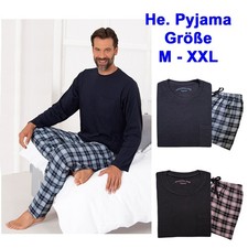 He. Schlafanzug Pyjama Hausanzug weich 100% Baumwolle Fontano ##Gr. M L XL XXL##