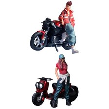 Miniaturfigur Motorradmodell
