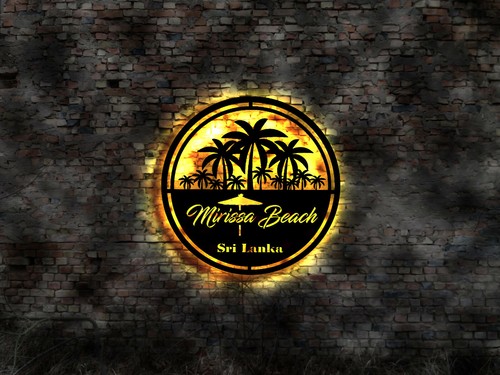 Led deko mirissa beach - deko,