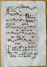 Original Post Inkunabel Blatt