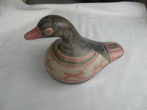 Ente keramik handbemalt - ente,