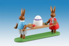 Osterhase Osterfreuden Höhe ca 7,5 cm NEU Osterfigur Osterdeko Erzgebirge Holz