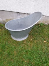 Alte Zinksitzwanne, Sitzbadewanne, Zinkwanne, Waschwanne ,dicht,schöner Zustand 