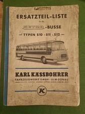 SETRA Busse Ersatzteil-Liste Typen S10 S11 S12
