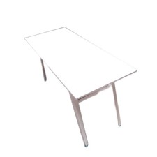 BESTBEL Metall Klappschreibtisch Büro Schreibtische 59 9T 142 2B 73 7H cm Robust
