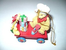 Christbaumschmuck Teddy Bär 1998 Precilla Hillman ENESCO Puppenstube Weihnachten