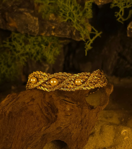 Goldenes armband perlen - goldenes,