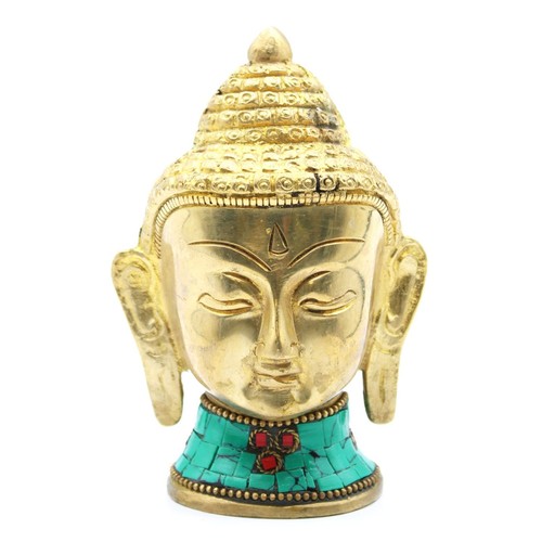 Buddhakopf statue messing - buddhakopf,